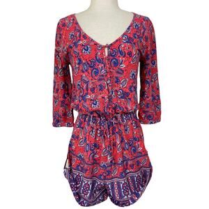 DONATING! LAST CHANCE! Rip curl boho paisley romper, small